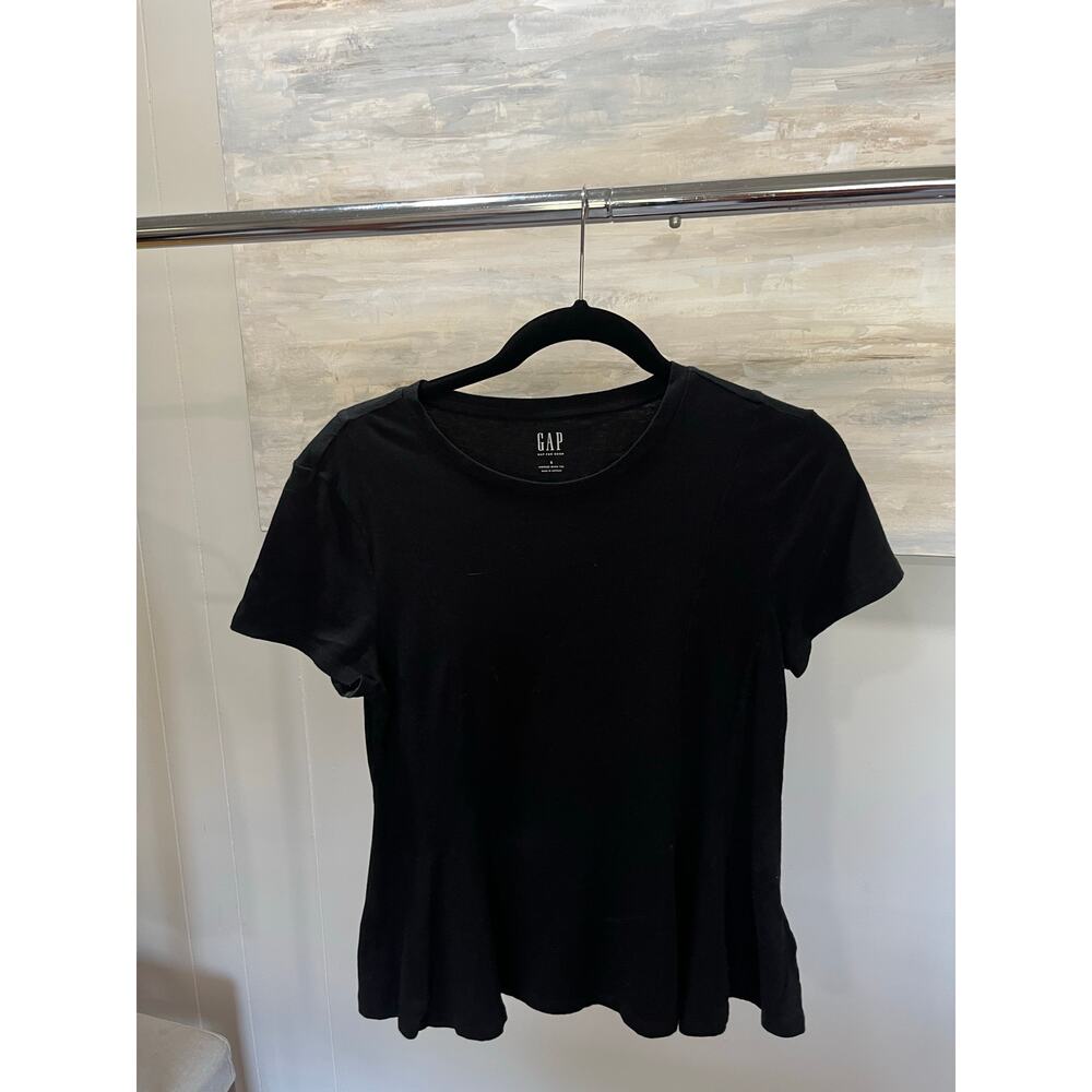 Modern Rib T-Shirt | Gap SIZE S Black